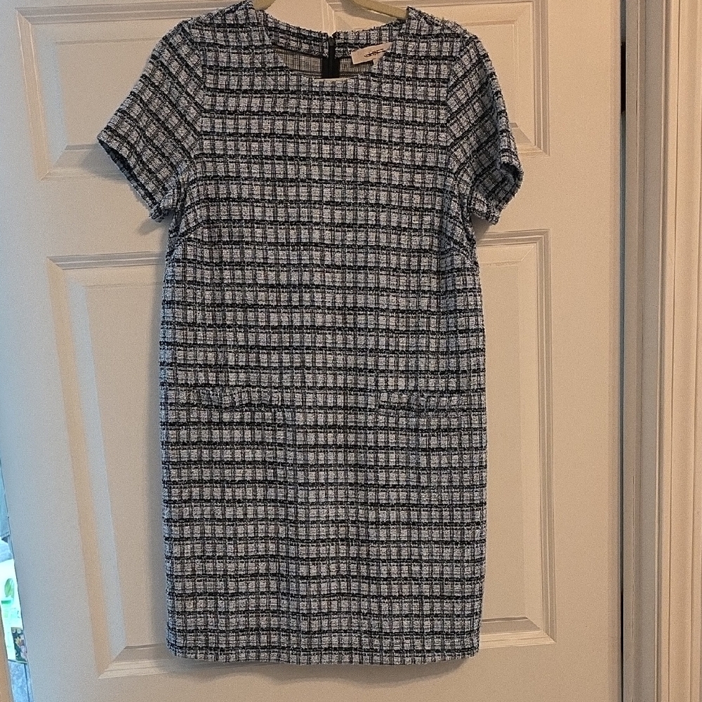 Chic Black and White Checkered Dress